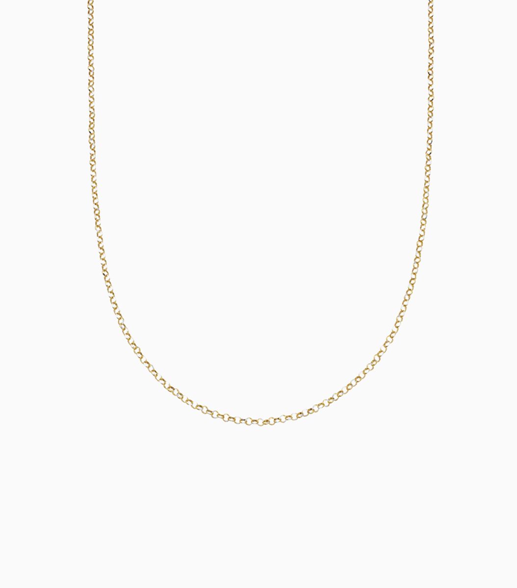 Adjustable Rolo Gold Chain - 20 inch - 14k