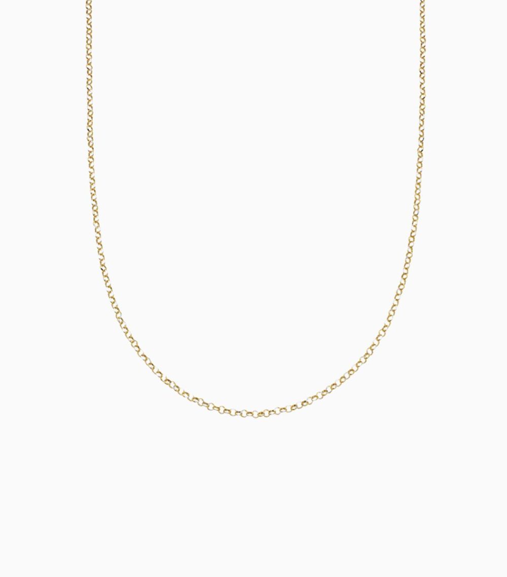Adjustable Rolo Gold Chain - 20 inch - 14k