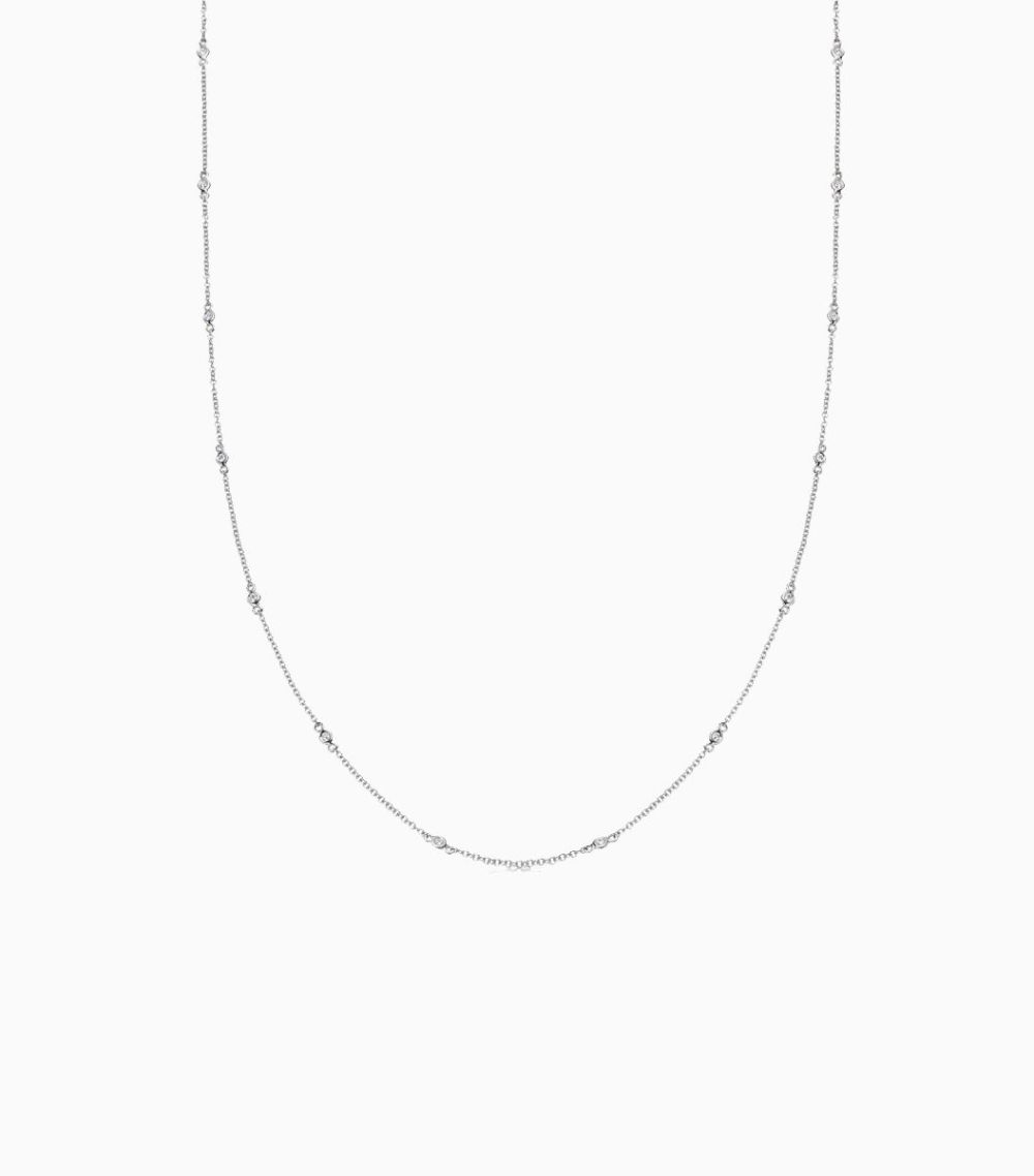 white gold 18kt fine diamond chain 18 inch necklace for her locket pendant womens fine jewellery