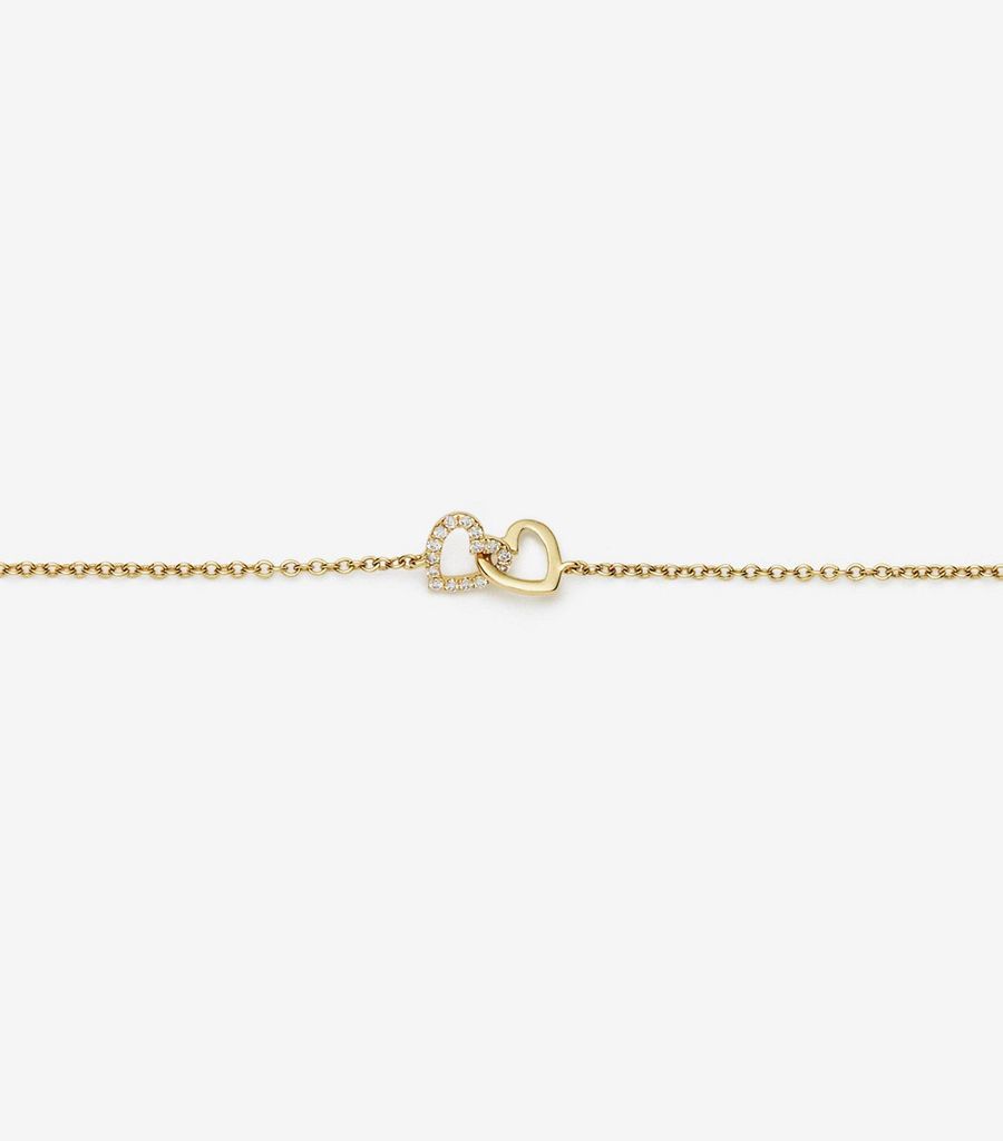 The 'Always Together' Diamond Heart Bracelet 