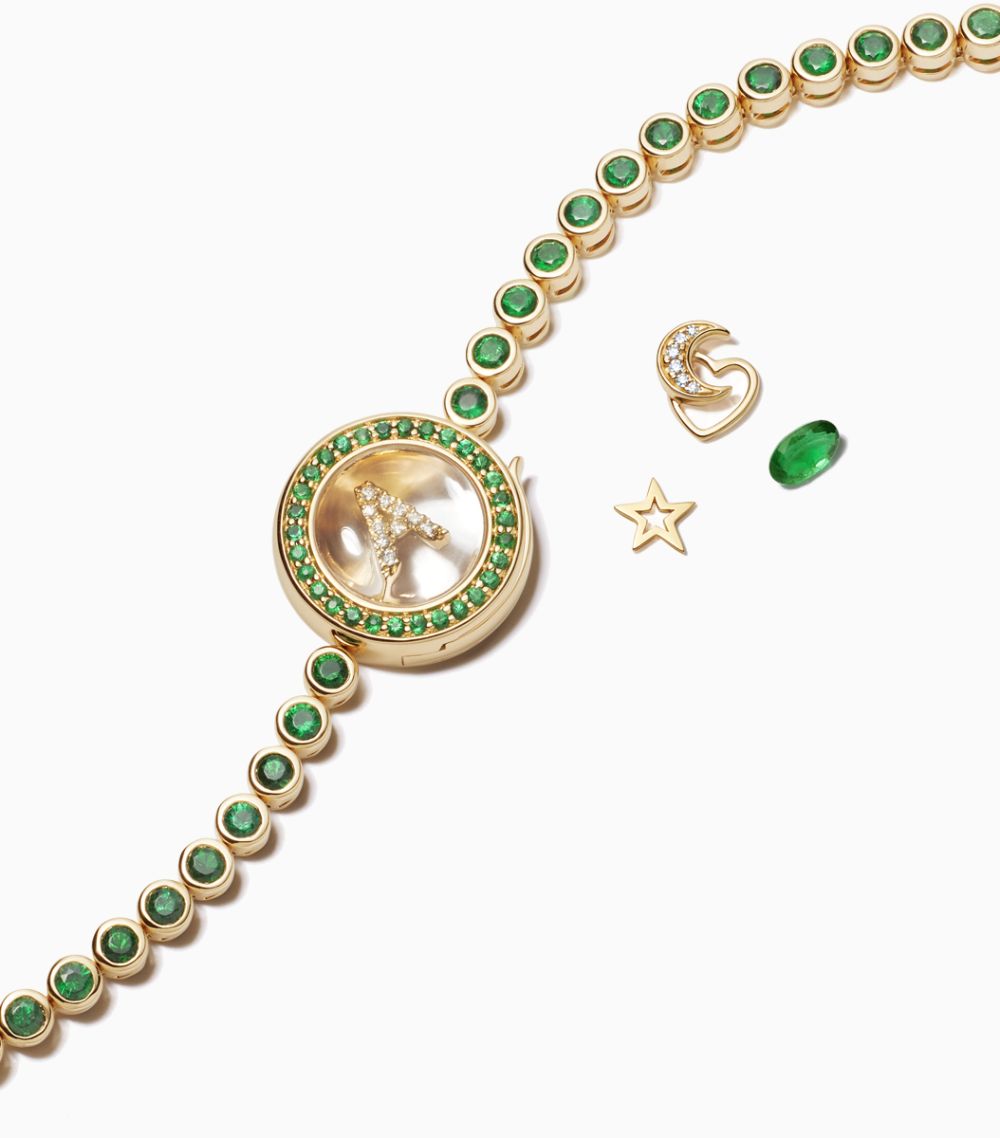 Emerald Round Bracelet 