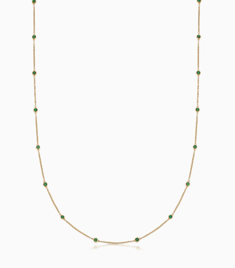 Long Emerald Necklace