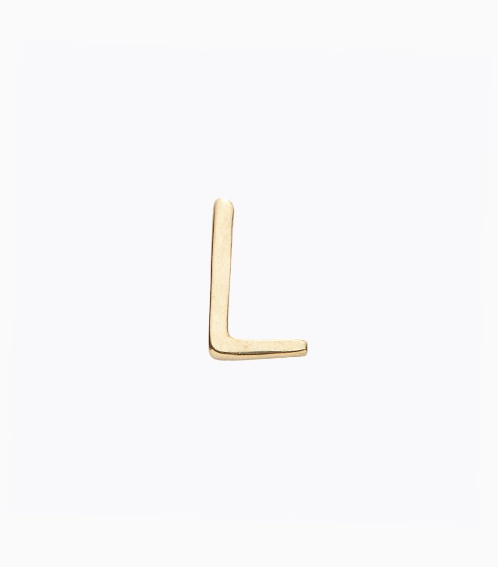 18kt Solid Gold Letter L Initial Charm For Her Necklace Pendant Personalised Gift
