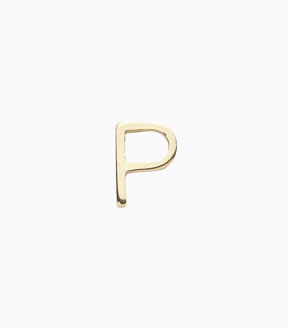 Plain Gold Initial -P