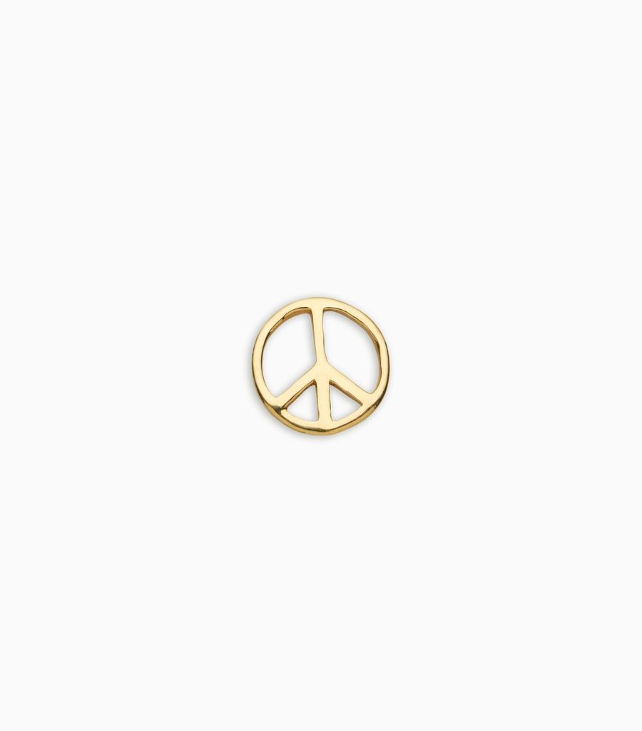 Friendship, yellow gold, 18kt, peace sign