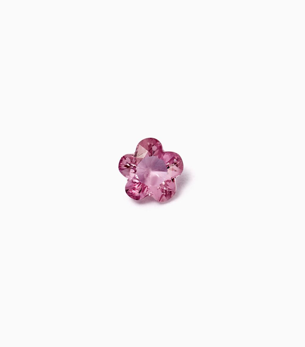 Pink sapphire locket charm