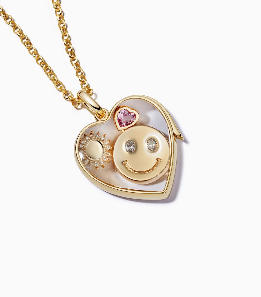 Smiley face charm - Happy days