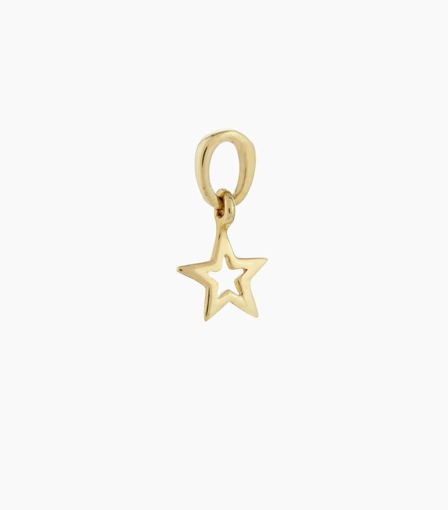 18KT Karat Solid Yellow Gold Talisman Earring Charm For Her Birthday Gift Personalised  