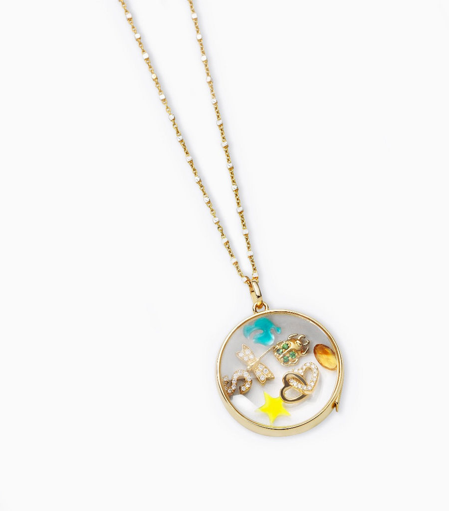 Dove Mother of Pearl Charm - Spread Your Wings 